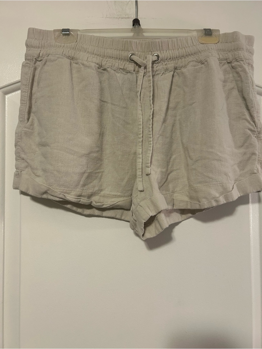 Classic Drawstring Linen Shorts - Women’s M